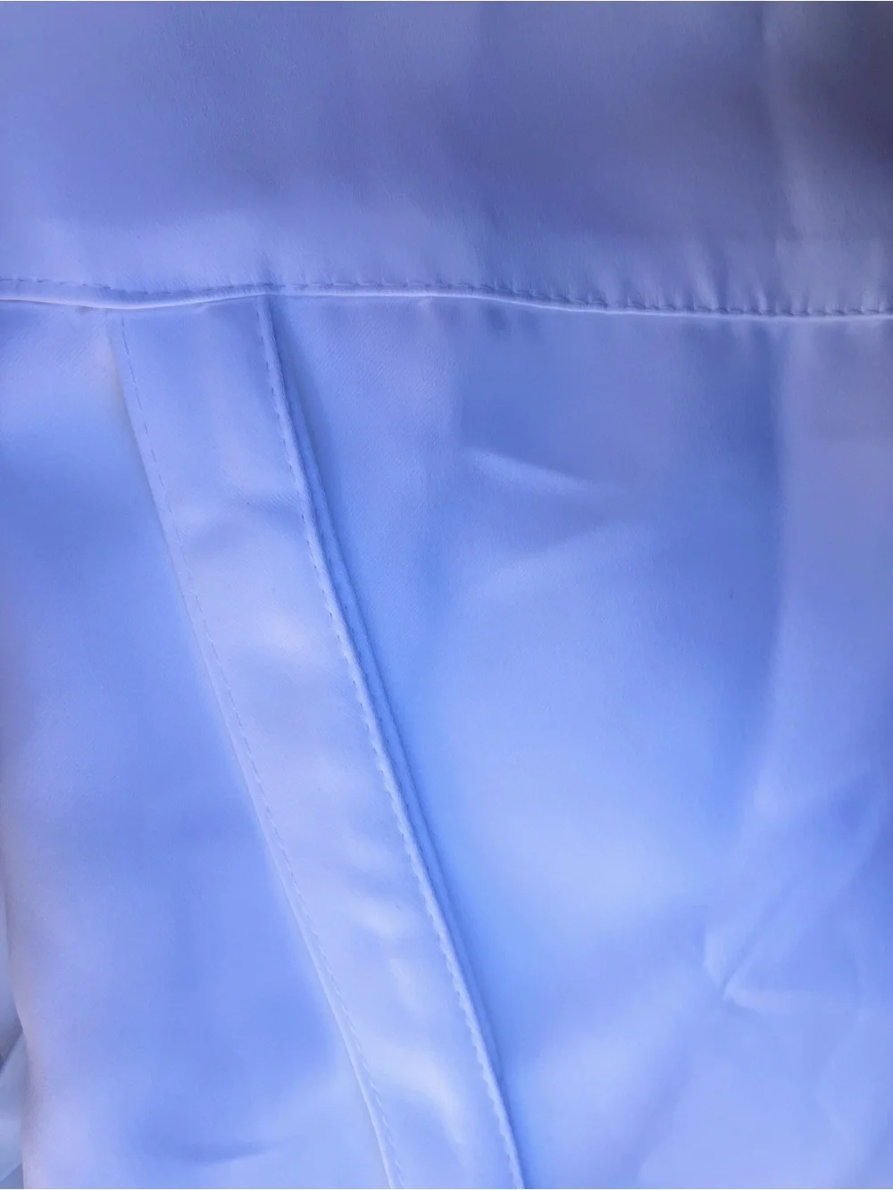 1 panel white curtain with ties
